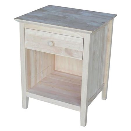 InternationalConcepts BD-8001 Nightstand With 1 Drawer